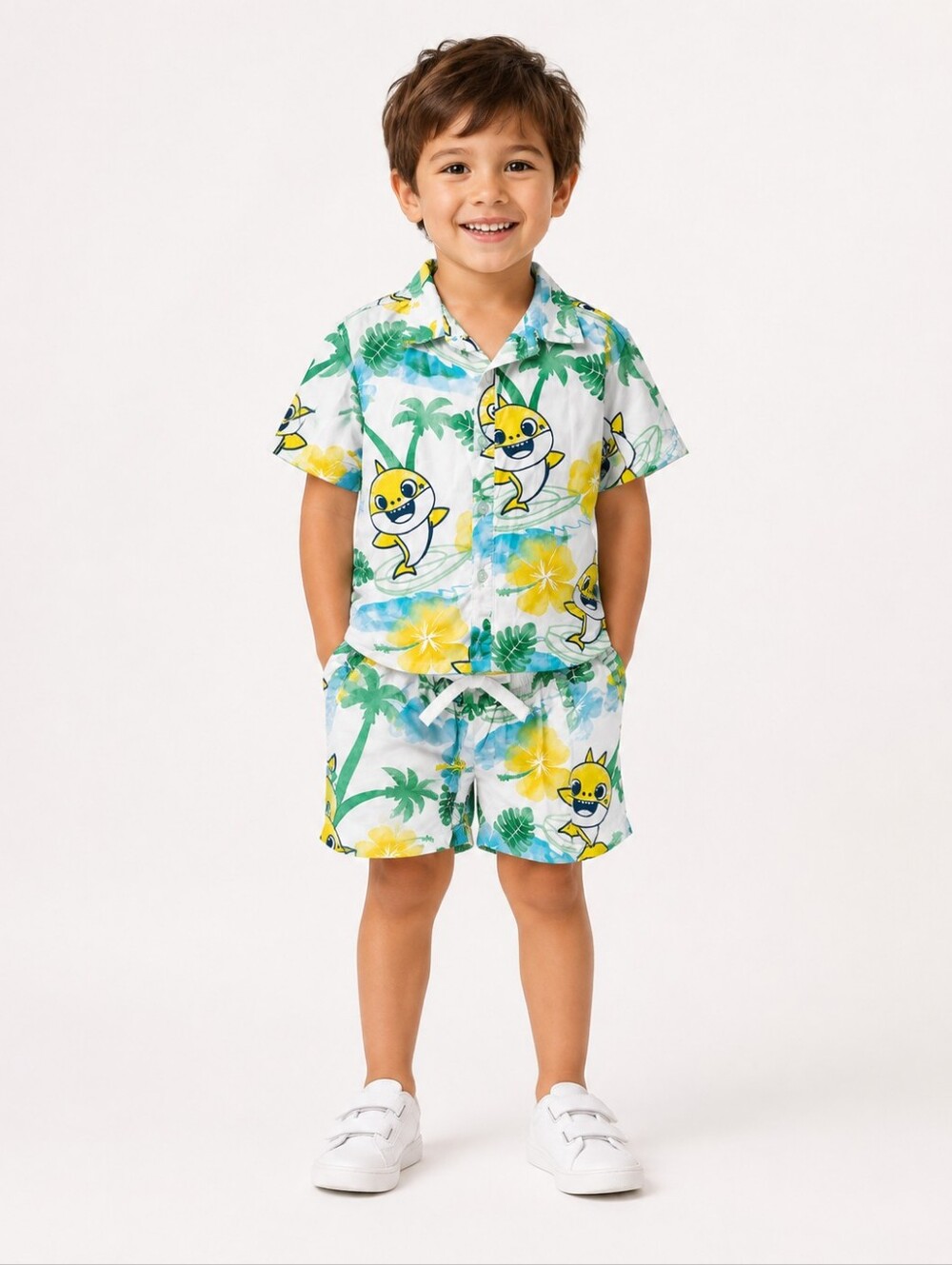 BABY SHARK TOP & SHORTS SET SZ 5T